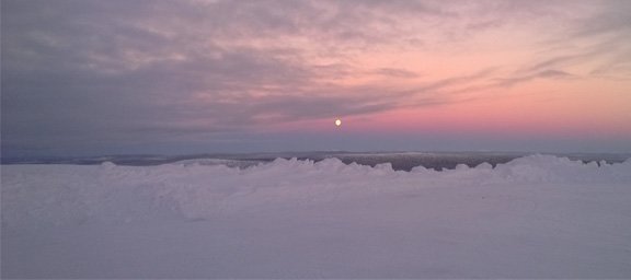 Snowy scenery from Lapland